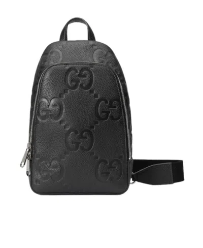 Gucci Mini Jumbo Gg Crossbody Bag In Black