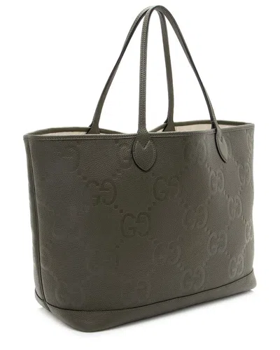 Gucci Jumbo Gg Embossed Leather Large Tote (authentic Pre-loved)