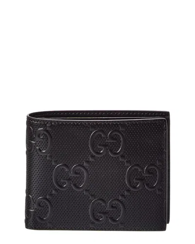 Gucci Jumbo Gg Leather Bifold Wallet In Pattern