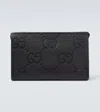 Gucci Jumbo Gg Leather Pouch In Black