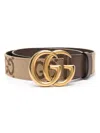 Gucci Jumbo Gg Marmont Leather-trim Canvas Belt