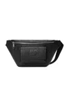 Gucci Jumbo Gg Monogram Embossed Belt Bag In Black