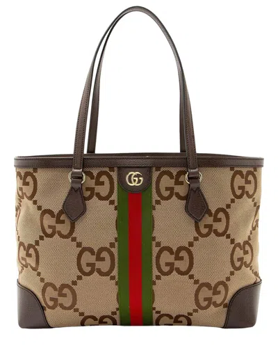 Gucci Jumbo Gg Ophidia Large Shopping Tote (authentic Pre-loved) In Multi