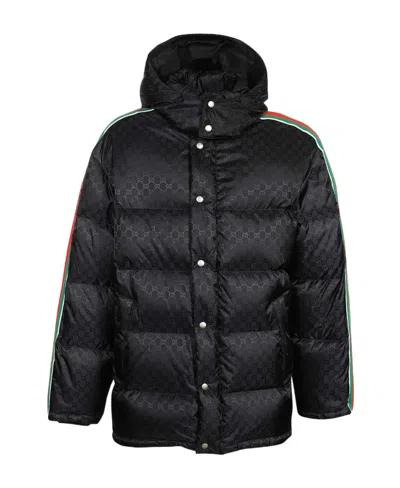 Gucci Jumbo Gg Padded Jacket In Black