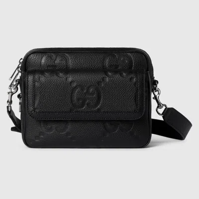 Gucci Jumbo Gg Small Crossbody Bag In Black