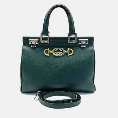 Pre-owned Gucci Jumi Small Top Handle Bag In Green