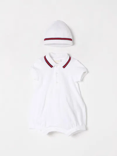 Gucci Babies' Jumpsuit  Kids Color White