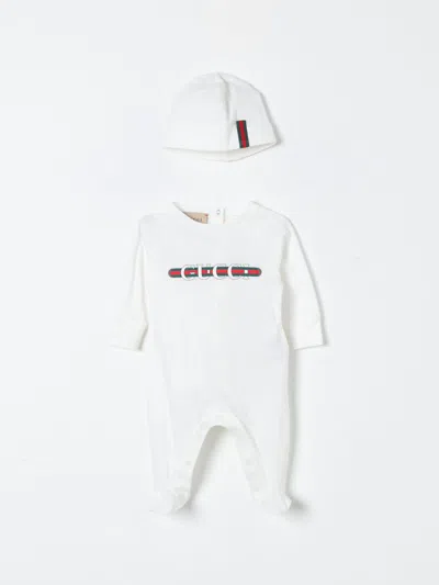 Gucci Babies' Jumpsuit  Kids Color White