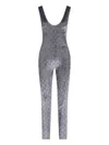 Gucci Crystal Chenille Sleeveless Jumpsuit Pattern In Gray