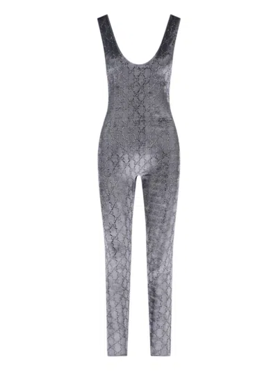 GUCCI JUMPSUIT WITH GG CRYSTALS