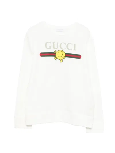 Gucci Kids' Junior Long Sleeves Sweatshirt In White