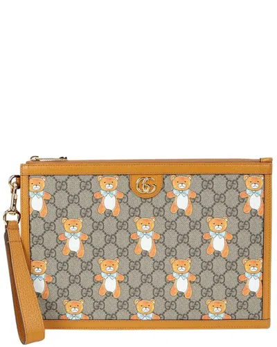 Gucci Kai Portfolio Clutch (authentic Pre-loved) In Multi