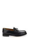 Gucci Horsebit Gg Leather Loafer In Black