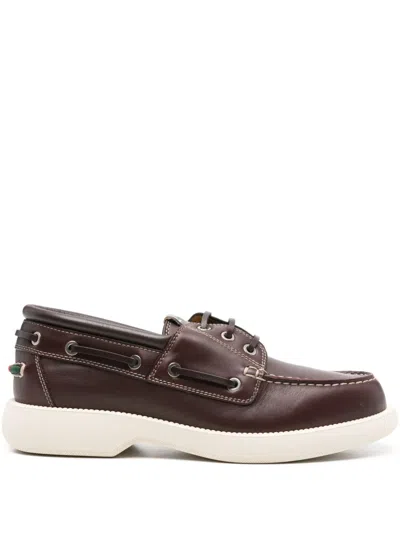 Gucci Kaveh Boat Shoes In Brown