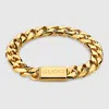 Gucci Chain Bracelet With Script Tag In Undefined