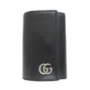 GUCCI GUCCI KEY CASE BLACK LEATHER WALLET  (PRE-OWNED)