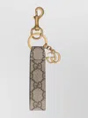 Gucci Ophidia Keychain In Gg Supreme Fabric Beige Men