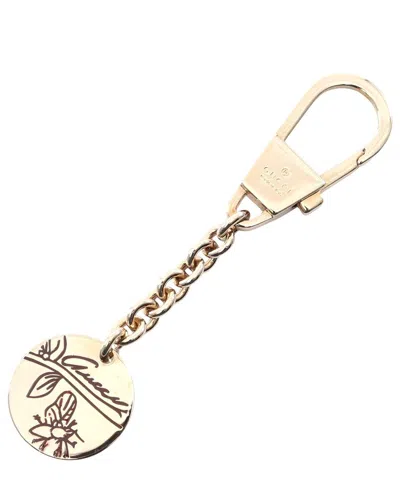 Gucci Keychain (authentic Pre-loved) In Gold
