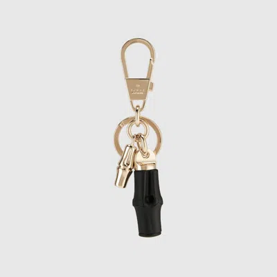 Gucci Keychain With Bamboo Details In Black