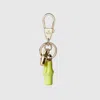 Gucci Keychain With Bamboo Details In Green