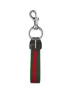 Gucci Keychain With Logo In Black