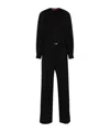 Gucci Wool-blend Jumpsuit In Black