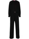 Gucci Wool-blend Jumpsuit In Black