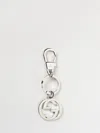 Gucci Interlocking G Keychain In Metallic
