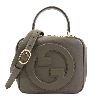 Pre-owned Gucci Khaki Brown Shoulder Bag ()