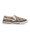 Gucci Original Gg Slip-on Sneakers In Beige/ebony