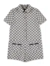 Gucci Baby Bodysuit In Beige