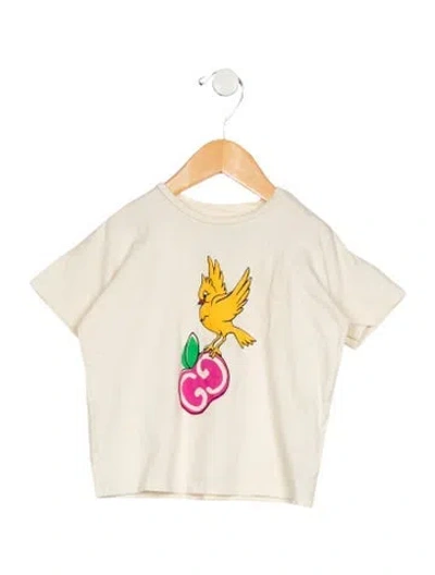 Pre-owned Gucci Babies' Kid Girl's Short Sleeve Shirt In Neutral