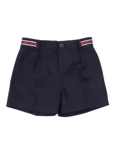 Gucci Kids B Bermuda Light Cotton Canvas In Black