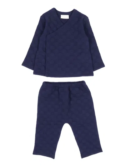 Gucci Kids B Gift Set Jersey Gg Padded In Blue