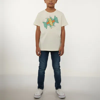 Pre-owned Gucci Kids Beige Candy Graphic Jersey T-shirt 12 Yrs In Sand