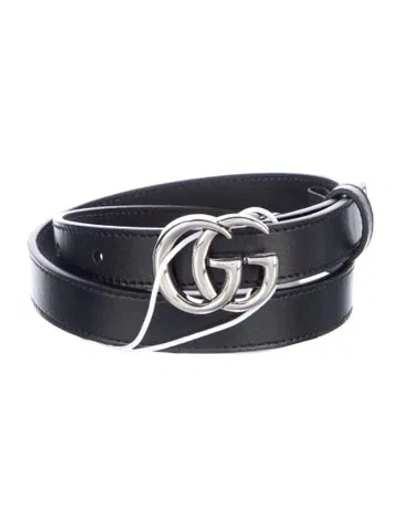 Pre-owned Gucci Babies' Kids Black Leather  Belt