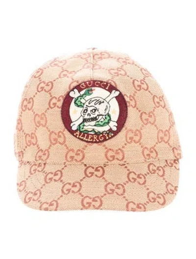 Pre-owned Gucci Babies' Kids Boys Fitted Baseball Cap In Brown