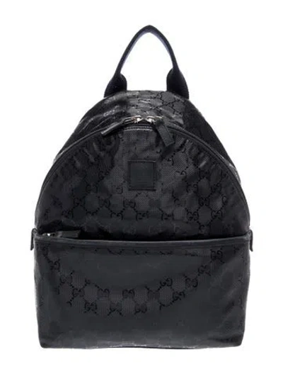 Pre-owned Gucci Kids' Boys' Ssima Backpack In Black