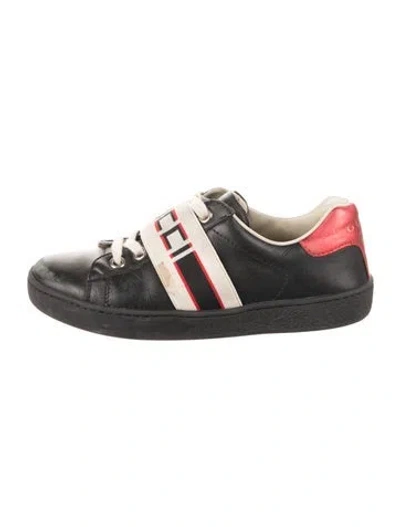 Pre-owned Gucci Kids Boys Low Top Sneakers In Black