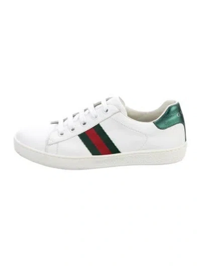 Pre-owned Gucci Kids Boys Low Top Sneakers In White