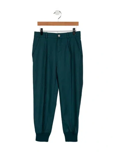 Pre-owned Gucci Kids Boys' Track Pants In Green