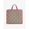 Gucci Be Ebony Mul/br.hibi Kids' Cat Gg-monogram Canvas Tote Bag In Be Ebony Mul/br.hibi