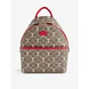 Gucci Printed Gg Backpack In Be Ebo Mu/br.h/b.h/b
