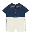 GUCCI KIDS COTTON EMBROIDERED PLAYSUIT (3-24 MONTHS)