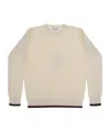 Gucci Kids Crewneck Ribbed Jumper In White