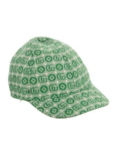 Pre-owned Gucci Babies' Kids Double G Baseball Cap. W/tags In Green