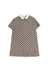 Gucci Gg Canvas Dress In Beige