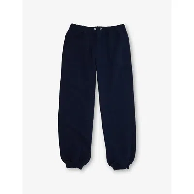 Gucci Kids' Felted Cotton-jersey Jogging Bottoms  4-12 Years Caspian In Blue