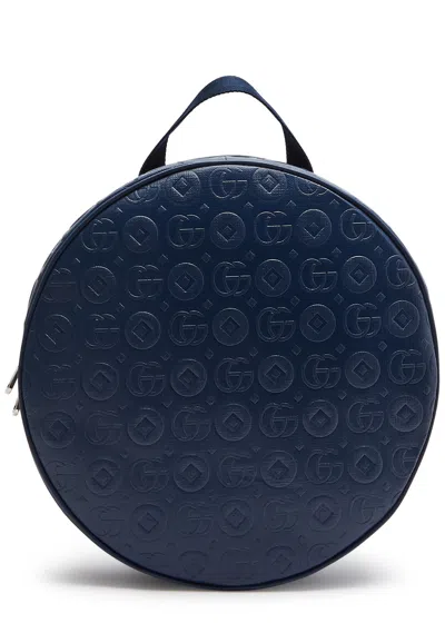 Gucci Kids Gg And Geometric Coated Canvas Backpack In Black