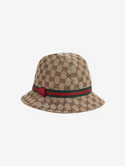 Gucci Original Gg Fedora In Beige